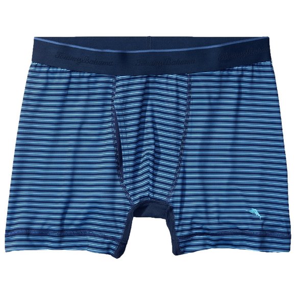2 Pack Tommy Bahama Mesh Tech Boxer Briefs Underwear $58 Navy Stripes & White - Picture 4 of 16